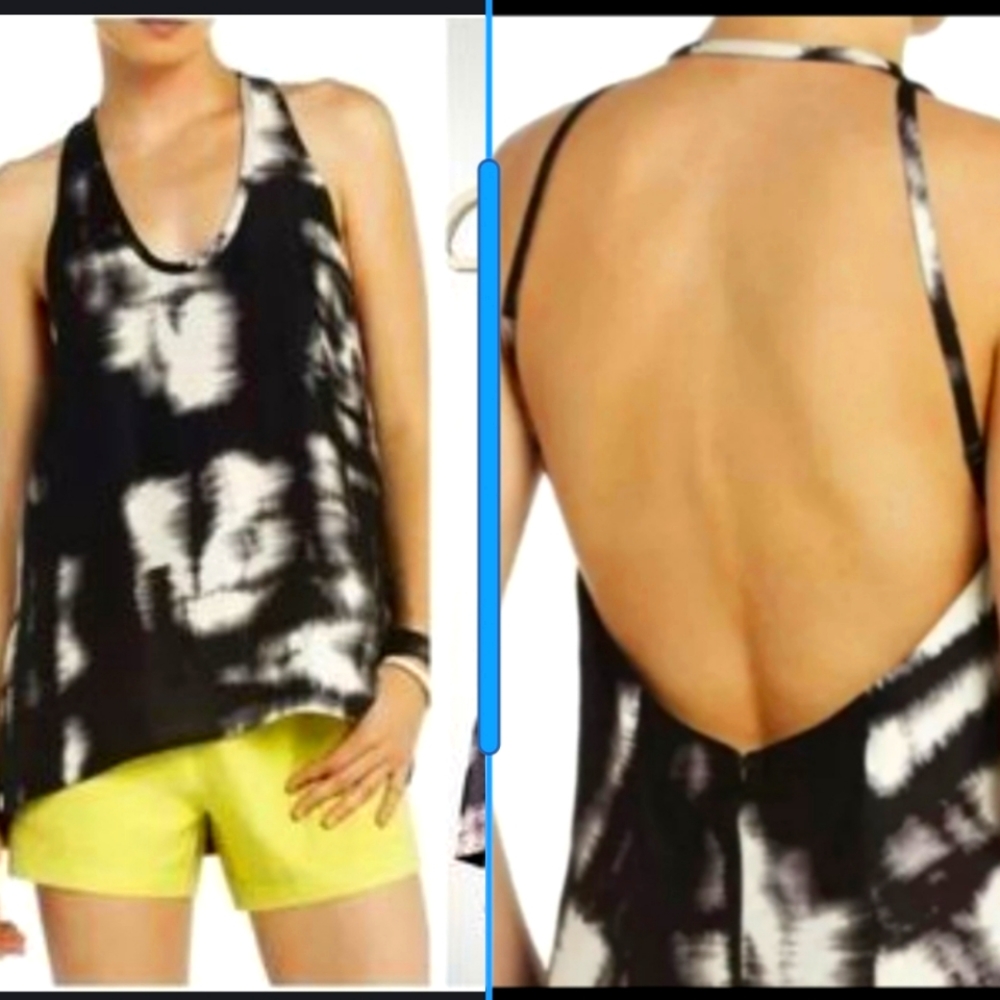 BCBGMAXAZRIA dana open back halter top